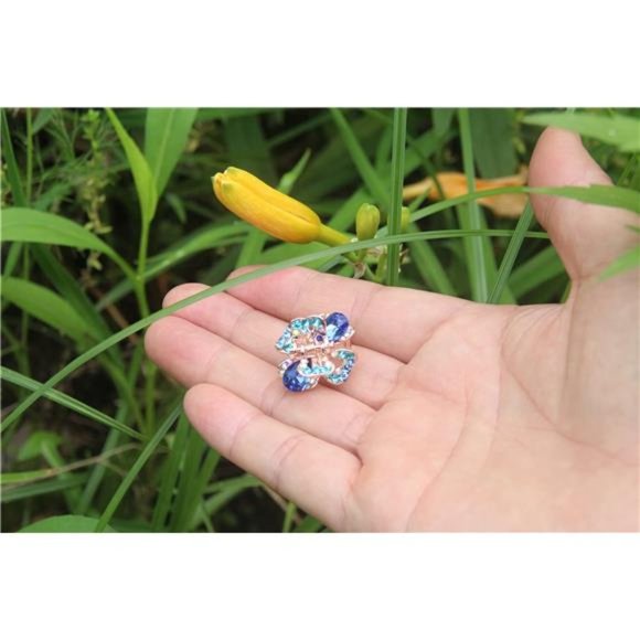 Rhinestone and Crystal Metal Jaw Claw Hair Clip, Pretty Butterfly Barrettes main image 7